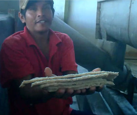 Ceña la máquina de proceso de la harina de la mandioca de la prensa/la planta de tratamiento de la harina de la mandioca