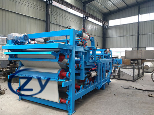 Máquina de desecación de acero de la prensa de la correa de la fibra de la mandioca de carbono