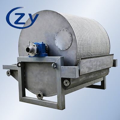 Filtro de vacío SS304 de acero inoxidable industrial con capacidad de 2-8 t/h y accionamiento de frecuencia variable para deshidratación de almidón