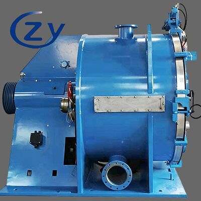 Equipo industrial de separación sólido-líquido con centrífuga raspadora controlada hidráulicamente con operación estable y duradera