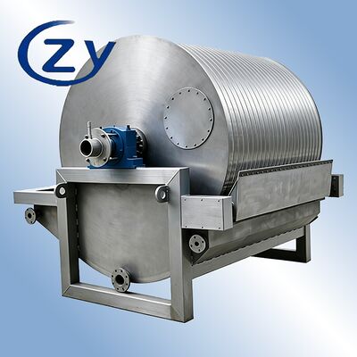 Filtro de tambor de vacío SS304 de acero inoxidable de trabajo continuo para equipos de deshidratación de almidón de 2-8 t/h