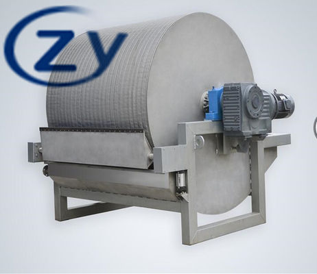 Dewatering Potato Starch Machine / Vacuum Filter Machine Low Electrical Energy
