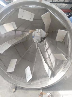 Material rotatorio de la lavadora SS304 de dirección de la capacidad del tambor grande de la mandioca