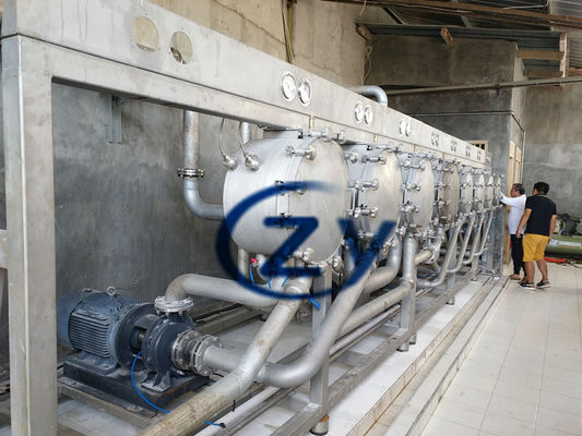 sistema que se lava actual contrario de Multicyclone del almidón del motor 75kw