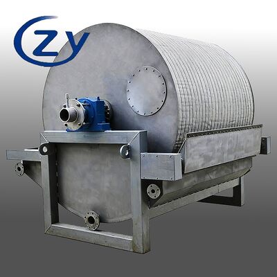 Filtro de tambor de vacío de estructura compacta con bajo consumo de energía y acero inoxidable SS304 para deshidratación de almidón