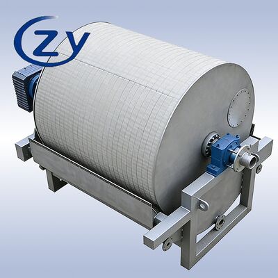 Filtro de vacío SS304 de acero inoxidable compacto para deshidratación de almidón con capacidad de 2-8 t/h y velocidad de tambor ajustable